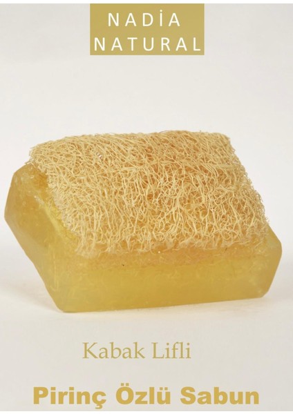 Doğal Kabak Lifli Piriç Özlü Sabun