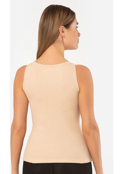 3403 Kadın Halter Yaka Fitilli Atlet T-Shirt-Ten fiyatları