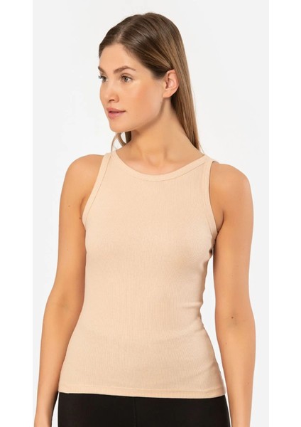 3403 Kadın Halter Yaka Fitilli Atlet T-Shirt-Ten modelleri