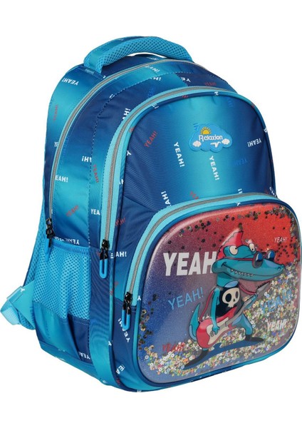 Lüx Kabartmalı Ilkokul Çantası-Timsah