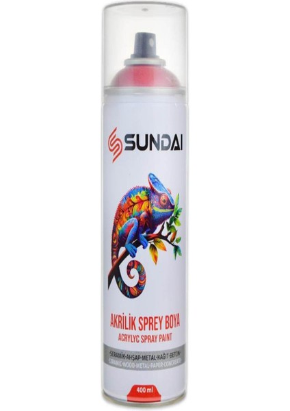 Akrilik Sprey Boya 400ML Trafik Kırmızı RAL3020