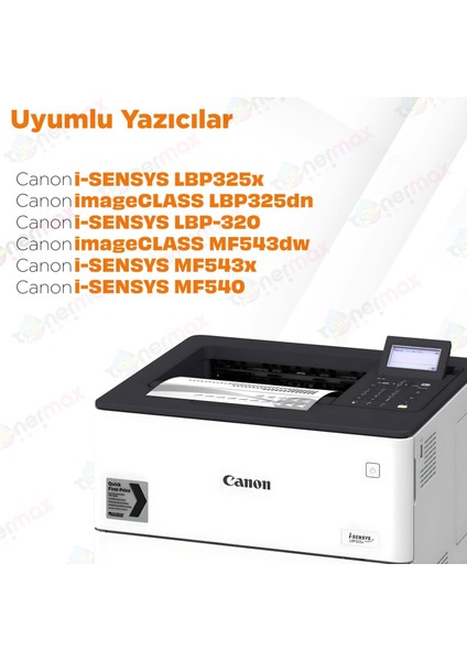 Canon Uyumlu Tonermax CRG-056L Muadil Toner - Çipli / LBP-325DN / LBP-325X / MF-542X / MF-543X / MF-552DW / MF-553DW modelleri