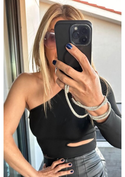 BB Tek Omuz Jarse Doku Body Siyah