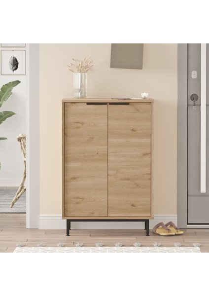 Sleek 72 cm Ayakkabılık Metal Ayaklı 5 Raflı Sepet Sk1-S