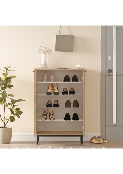 Sleek 72 cm Ayakkabılık Metal Ayaklı 5 Raflı Sepet Sk1-S indirimleri