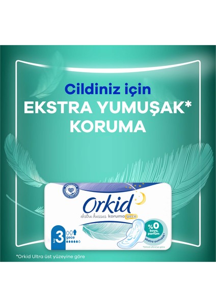 Extra Hassas Koruma Gece Hijyenik Ped 6'li