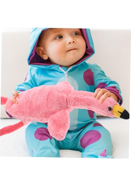 Ithal Kumaş Soft Yumuşak Dokulu Flamingo Peluş Oyuncak Yastık Oyun & Uyku Arkadaşı Büyük Boy 60 Cm.