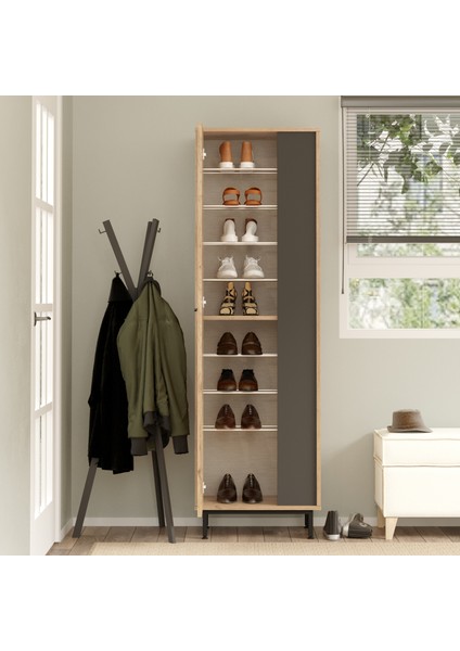 Sleek Ayakkabılık Metal Ayaklı 9 Raflı Sepet-Antrasit Sk2-Sa indirimleri