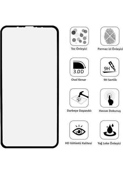 Samsung Galaxy A30S Esnek Ekranı Kaplayan 9h Kobra Ekran Koruyucu