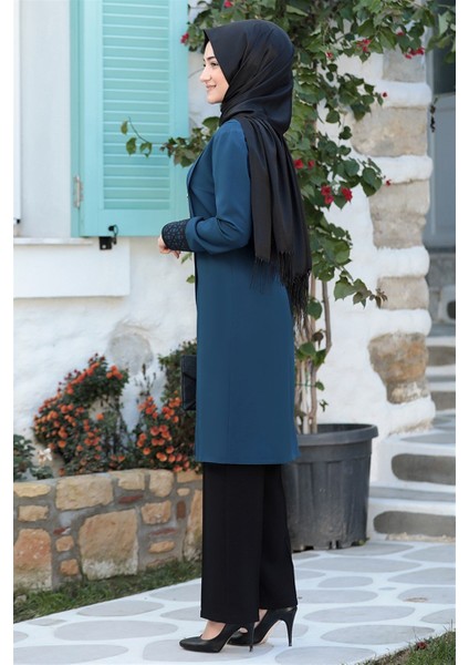 Tesettür Takım Nilda Takım Krep Kumaş Büyük Beden Tesettür Abiye Elbise Tesettür Takım modelleri
