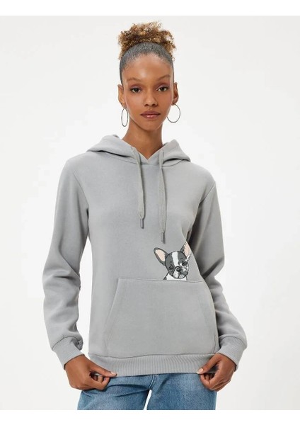 5WAL10179IK Koton Kadın Sweat Gri