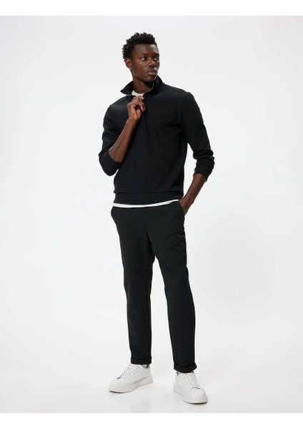 5WAM70041MK Koton Erkek Sweat Siyah modelleri