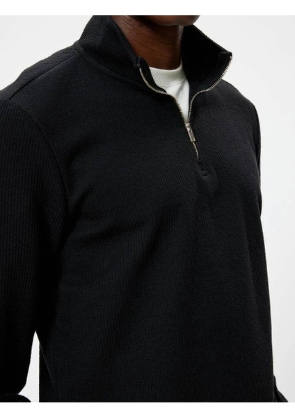 5WAM70041MK Koton Erkek Sweat Siyah indirimleri