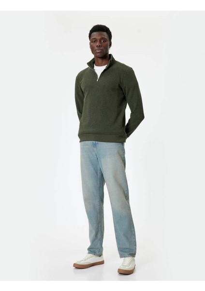 5WAM70041MK Koton Erkek Sweat Haki fiyatları