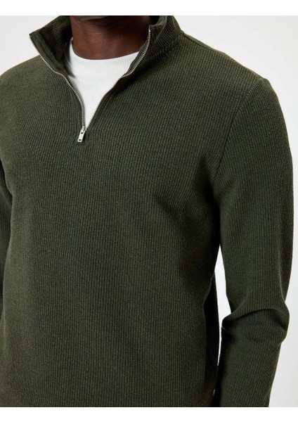 5WAM70041MK Koton Erkek Sweat Haki indirimleri