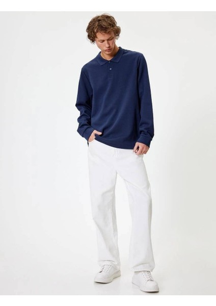 5WAM70091MK Koton Erkek Sweat Lacivert fiyatları