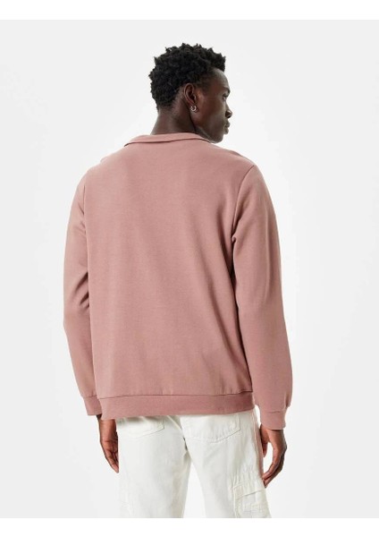 5WAM70093MK Koton Erkek Sweat Pembe