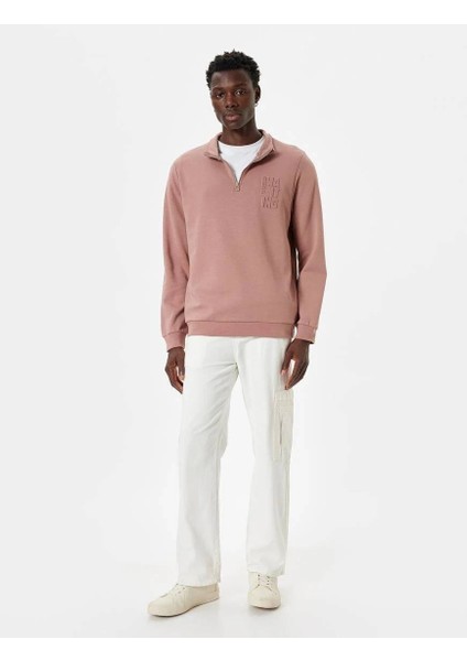 5WAM70093MK Koton Erkek Sweat Pembe modelleri