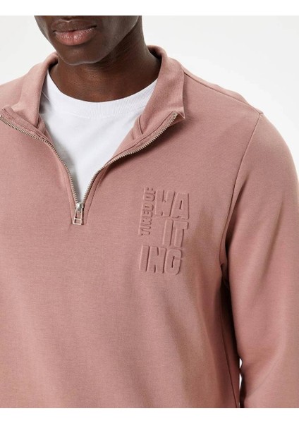 5WAM70093MK Koton Erkek Sweat Pembe indirimleri