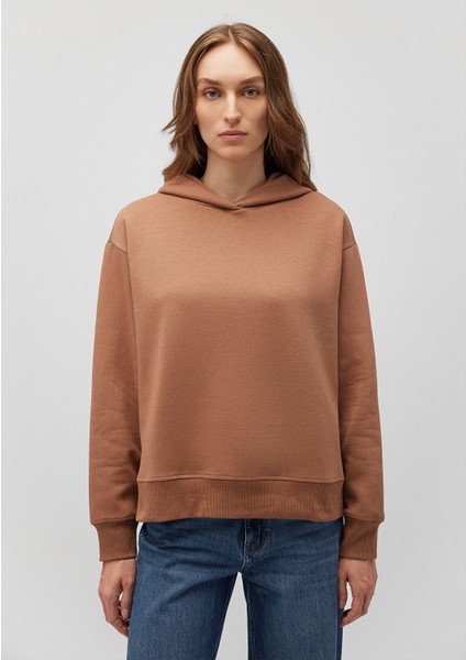 Kapüşonlu Kahverengi Sweatshirt1S10191-70374