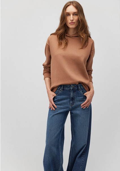 Kapüşonlu Kahverengi Sweatshirt 1S10191-70374 fiyatları