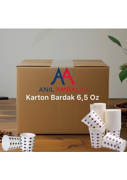 Karton Bardak 6,5 Oz 100 Adet