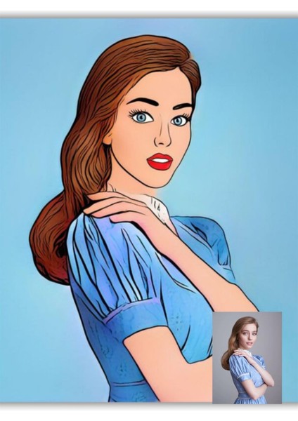 Kişiye Özel Hediye Çizgi Film Temalı Poster Baskı Çerçevesiz