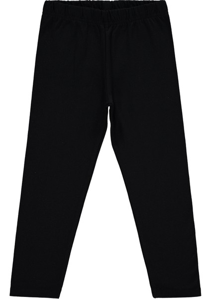 Kız Çocuk Tayt 6-9 Yaş Siyah