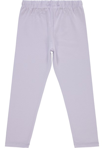 Kız Çocuk Tayt 6-9 Yaş Nazik Lavanta