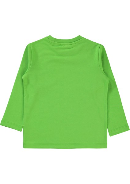 Erkek Çocuk Sweatshirt 2-5 Yaş Neon Yeşil