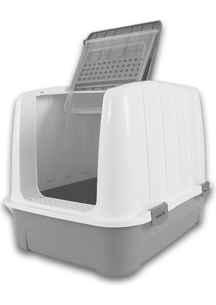 Lüks Kapalı Kedi Tuvaleti, Filtreli ve Kürek Hediyeli, 52x37,5x39 cm - VN11003 modelleri