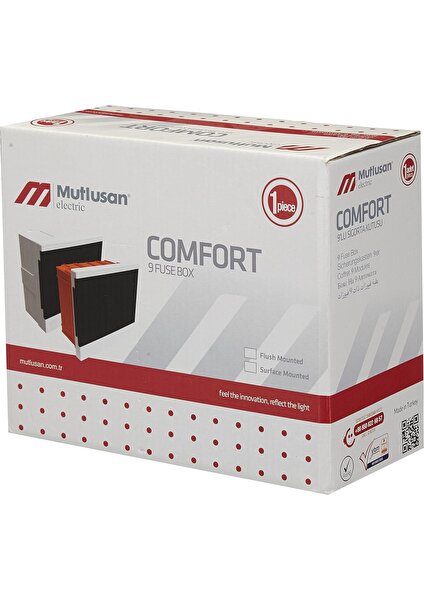 Mutlusan comfort 9'lu Sigorta Kutusu Sıva Altı - 001 057 000009 00 00