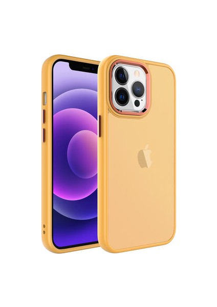 iPhone 13 Pro Kılıf Buzlu Sert Pc May Kapak