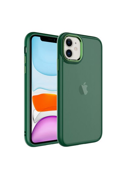 iPhone 11 Kılıf Buzlu Sert Pc May Kapak