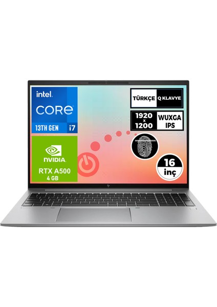 Hp Mws Zbook Fırefly G10 I7-1355U 16GB 512GB SSD W11P 4gb A500 16' Wuxga Iş Istasyonu