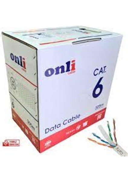 U-Utp 24 Awg Cca 100 Metre Cat6 Kablo