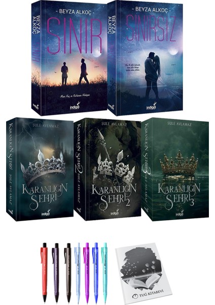 Sınır - Sınırsız - Karanlığın Şehri 3’lü Set + Kalem + Not Defteri