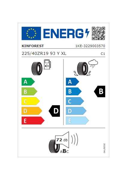225/40 R19 93Y Xl Kf550 Yaz Lastiği (Üretim Yılı: 2024) fırsatları
