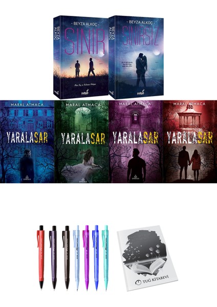 Sınır - Sınırsız - Yaralasar 4’lü Set + Kalem + Not Defteri