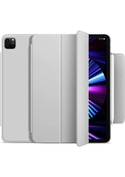 Apple Tablet Için Uygun Koruyucu Kılıf Manyetik Çift Taraflı Klip, Kalem Yuvası ile Yeni Stil (Yurt Dışından)