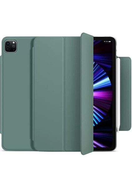 Apple Tablet Için Uygun Koruyucu Kılıf Manyetik Çift Taraflı Klip, Kalem Yuvası ile Yeni Stil (Yurt Dışından)