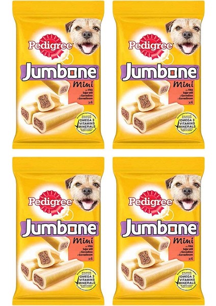 Jumbone Sığır Etli Ödül Maması 160 G 4x