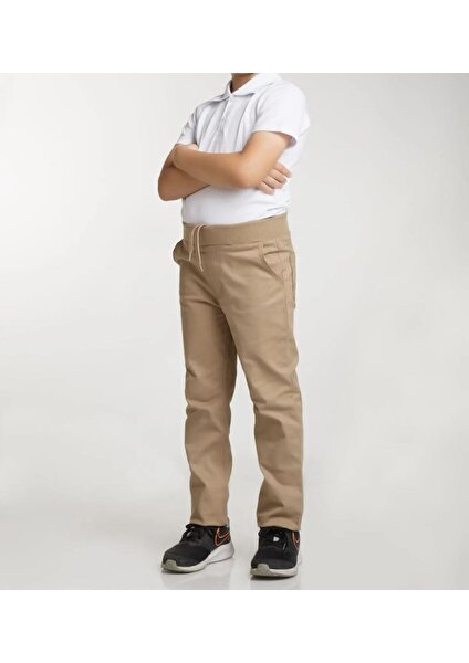 Dıgıl Kids Ribana Bel Canvas Okul Pantalonu