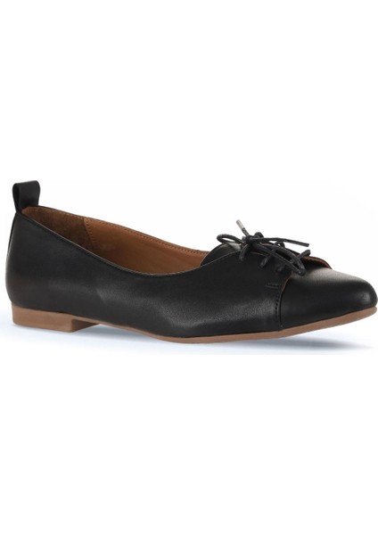 Bueno Shoes Siyah Deri Kadın Loafer 01Wr3114
