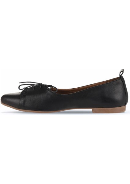 Bueno Shoes Siyah Deri Kadın Loafer 01Wr3114