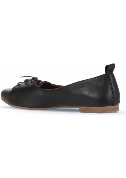 Bueno Shoes Siyah Deri Kadın Loafer 01Wr3114