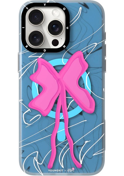 Apple iPhone 15 Pro Uyumlu Kılıf Magsafe Özellikli Anti-Trend Serisi Kapak Mavi