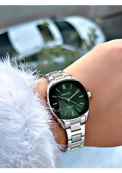 Ferruci Gümüş Rengi Çelik Kordon Kadın Kol Saati 03377 modelleri