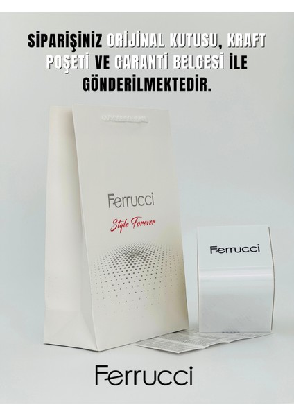 Ferruci Gümüş Rengi Çelik Kordon Kadın Kol Saati 03377 indirimleri