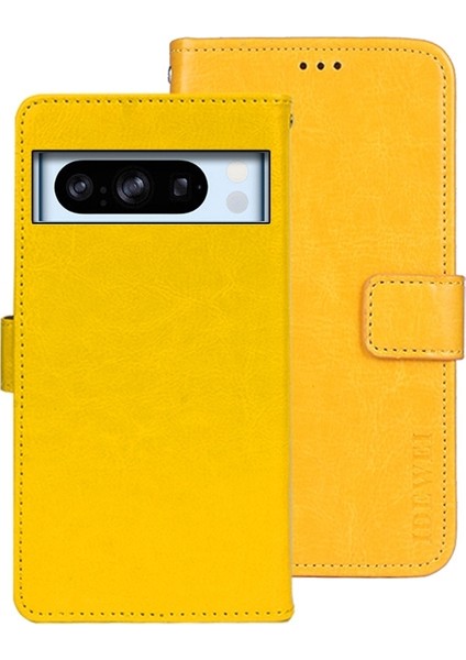 Google Pixel 8 Pro Için Crazy Horse Deri Kılıf (Yurt Dışından)